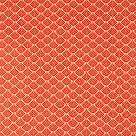 Geschenkpapier Clairefontaine Rote Blumen, blau-braun mit Blumendekor, 5 Tinyrollen mit jeweils L 5 m x B 350 mm