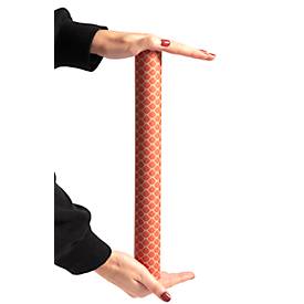 Geschenkpapier Clairefontaine Rote Blumen, blau-braun mit Blumendekor, 5 Tinyrollen mit jeweils L 5 m x B 350 mm