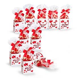 Geschenktüten-Set, 10-tlg. Herzlichen Dank - gefüllt - 75g Fruchtgummi