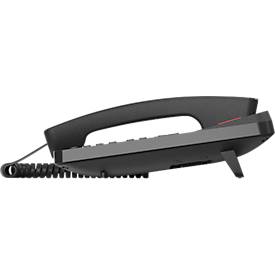 Gigaset DESK 600 Tischtelefon, LCD-Anzeige, 7 Direktwahltasten, Freisprechfunktion, hörgerätekompatibel, bis zu 100 Kontakte, schwarz