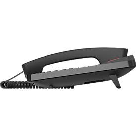 Gigaset Wand- und Tischtelefon DESK 800A, Anrufbeantworter, LCD-Anzeige, schwarz