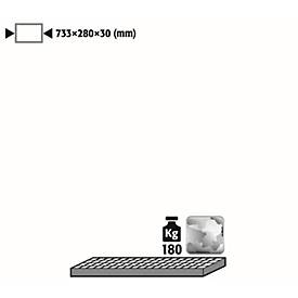 Gitterrost für asecos Druckgasflaschenschränke, Stahl, B 733 x T 280 x H 30 mm, bis 180 kg