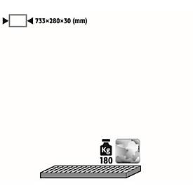 Gitterrost für asecos Druckgasflaschenschränke, Stahl, B 733 x T 280 x H 30 mm, bis 180 kg
