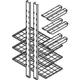 Gitterrostregal, H 2000 x B 1000 x T 500 mm