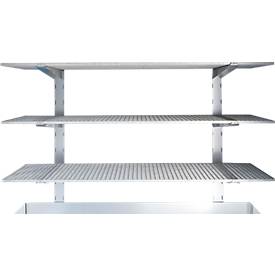 Gitterrostregal, H 2000 x B 2000 x T 500 mm