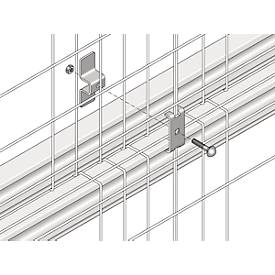 Gitterrückwand GRM-Set 5, Regalhöhe 3600 x Regallänge 2200 mm
