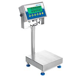 Gladiator Edelstahlwaage, Varianten für Wägebereiche 8, 16, 300 kg & 35, 75, 150 kg, abwaschbar