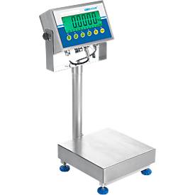 Gladiator Edelstahlwaage, Varianten für Wägebereiche 8, 16, 300 kg & 35, 75, 150 kg, abwaschbar