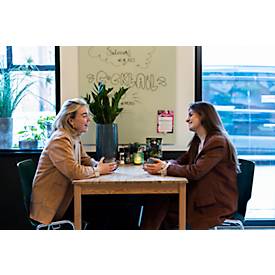 Glasboard Legamaster, mit 2 Magneten & 1 Glasboard Marker, B 1200 x T 4,4 x H 900 mm, gehärtetes Sicherheitsglas, matt, sage green