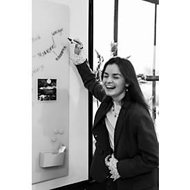 Glasboard Legamaster, mit 2 Magneten & 1 Glasboard Marker, B 1200 x T 4,4 x H 900 mm, gehärtetes Sicherheitsglas, matt, sage green