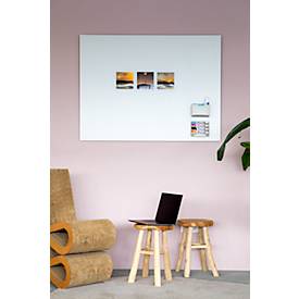 Glasboard Legamaster, mit 2 Magneten & 1 Glasboard Marker, B 1200 x T 4,4 x H 900 mm, gehärtetes Sicherheitsglas, matt, warm grey