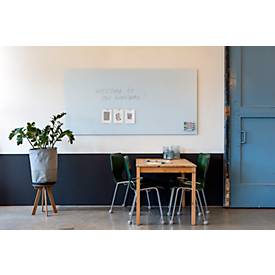 Glasboard Legamaster, mit 2 Magneten & 1 Glasboard Marker, B 2000 x T 4,4 x H 1000 mm, gehärtetes Sicherheitsglas, matt, chilly lake