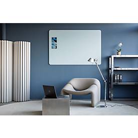 Glasboard Legamaster RC, mit 2 Magneten & 1 Glasboard Marker, B 1000 x T 4,4 x H 2000 mm, gehärtetes Sicherheitsglas, matt, chilly lake