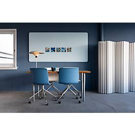 Glasboard Legamaster RC, mit 2 Magneten & 1 Glasboard Marker, B 1000 x T 4,4 x H 2000 mm, gehärtetes Sicherheitsglas, matt, chilly lake