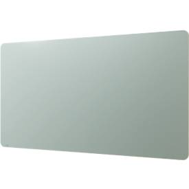 Glasboard Legamaster RC, mit 2 Magneten & 1 Glasboard Marker, B 1000 x T 4,4 x H 2000 mm, gehärtetes Sicherheitsglas, matt, sage green