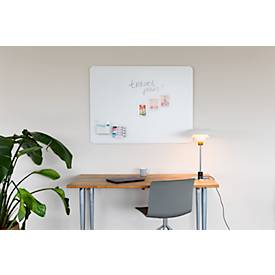 Glasboard Legamaster RC, mit 2 Magneten & 1 Glasboard Marker, B 1000 x T 4,4 x H 2000 mm, gehärtetes Sicherheitsglas, matt, warm grey