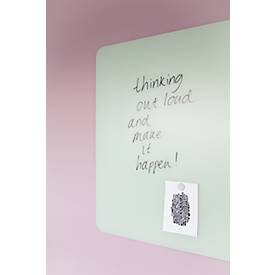 Glasboard Legamaster RC, mit 2 Magneten & 1 Glasboard Marker, B 1200 x T 4,4 x H 900 mm, gehärtetes Sicherheitsglas, matt, sage green