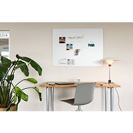 Glasboard Legamaster RC, mit 2 Magneten & 1 Glasboard Marker, B 1200 x T 4,4 x H 900 mm, gehärtetes Sicherheitsglas, matt, warm grey