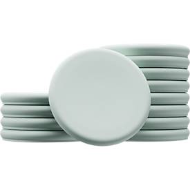 Glasboard-Magnete Legamaster, 5 Stück, ⌀ 30 mm, sage green