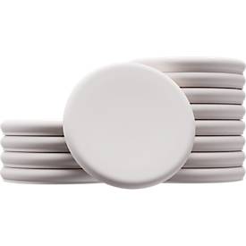 Glasboard-Magnete Legamaster, 5 Stück, ⌀ 30 mm, warm grey