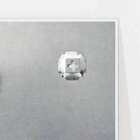 Glasmagnettafel Be!Board, magnethaftend, m. Magneten, B 450 x H 450 mm, beere