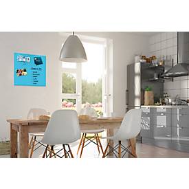 Glasmagnettafel Be!Board, magnethaftend, m. Magneten, B 450 x H 450 mm, blau