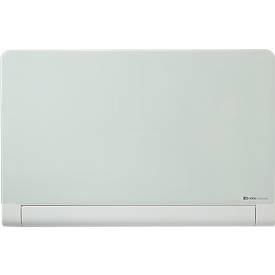 Glastafel Nobo Diamond, magnethaftend, abgerundete Ecken, m. 1 Stift u. 2 Magneten, 1000 x 560 mm