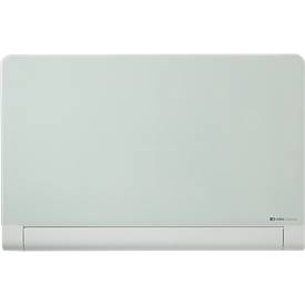 Glastafel Nobo Diamond, magnethaftend, abgerundete Ecken, m. 1 Stift u. 2 Magneten, 1260 x 710 mm