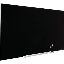 Glastafel Nobo Diamond, magnethaftend, aneinander montierbar, schwarz, 1880 x 1060