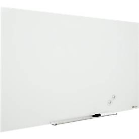 Glastafel Nobo Diamond, magnethaftend, aneinander montierbar, weiß, 1000 x 560