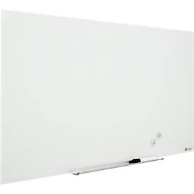 Glastafel Nobo Diamond, magnethaftend, aneinander montierbar, weiß, 680 x 380