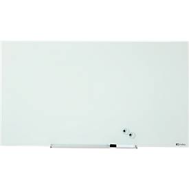 Glastafel Nobo Diamond, magnetisch, aneinander montierbar, weiß, 1880 x 1060