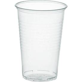 Gobelets transparents, 0,2 litre, lot de 100