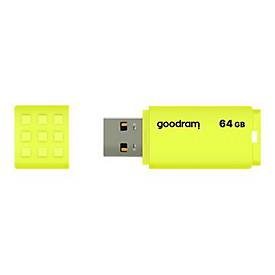GOODRAM UME2 - USB-Flash-Laufwerk - 64 GB - USB 2.0 - Gelb