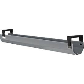 Goulotte pour câbles - métal - rabattable - télescopique de 1024-1624 mm - aluminium blanc - notre marque Schäfer Shop Select 