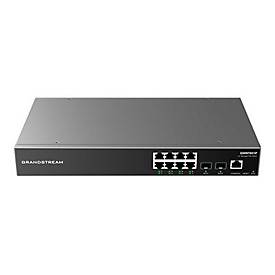 Grandstream GWN7801 - Switch - L2+ - managed - 8 x 10/100/1000 + 2 x Gigabit SFP - Desktop, an Rack montierbar, wandmont