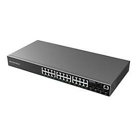 Grandstream GWN7803 - Switch - L2+ - managed - 4 x Gigabit SFP + 24 x 1 Gigabit Ethernet