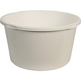 GRIPLINE Mörtelkübel 65L, Kunststoff, verstärkt, weiß, 4 Griffe, L-Skala
