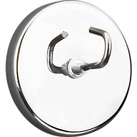 Großer Hakenmagnet, verchromt