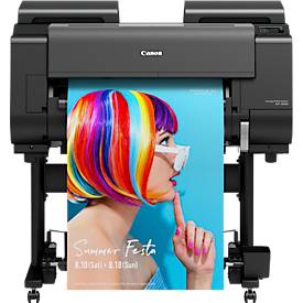 Großformatdrucker Canon imagePROGRAF GP-2000, 24', 11-farbiger Tintenstrahldruck, 2400 x 1200 dpi, USB/LAN/WLAN, inkl. Tintentanks, grau-schwarz