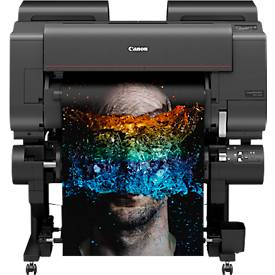 Großformatdrucker Canon imagePROGRAF PRO-2600, 24', 12-farbiger Tintenstrahldruck, 2400 x 1200 dpi, USB/LAN/WLAN, inkl. Tintentanks, schwarz