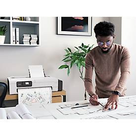 Großformatdrucker Canon imagePROGRAF TC-21 LFP, 24', 4-farbiger Tintenstrahldruck, 2400 x 1200 dpi, USB/LAN/WLAN, bis A1, Tintentanks, schwarz-grau