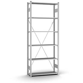 Grund-Steckregal Orion Plus, B 1000 x T 300 x H 2500 mm