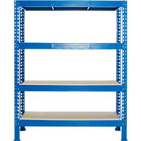 Grundfeld, Weitspann-Steckregal, 4 Böden, H 2000 x B 1600 x T 600 mm