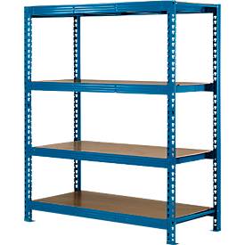 Grundfeld, Weitspann-Steckregal, 4 Böden, H 2000 x B 1600 x T 800 mm