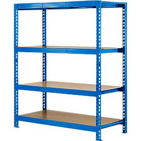 Grundfeld, Weitspann-Steckregal, 4 Böden, H 2400 x B 1600 x T 600 mm