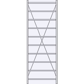 Grundregal R 3000, 10 Böden, B 1055 mm x T 800 mm, Böden lackiert