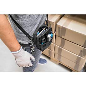 Gürteltasche Martor XXL, 2 Fächer, mit Messersicherung, 3 Trageoptionen, L 180 x B 130 mm, Nylon, schwarz