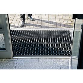 Gummi-Ringmatte EAZY CARE SCRUB, 1200 x 800 mm, schwarz