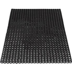 Gummi-Ringmatte EAZY CARE SCRUB, 1500 x 1000 mm, schwarz